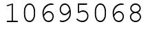 Число 10695068.