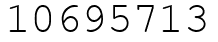 Число 10695713.