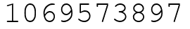 Число 1069573897.