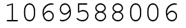 Число 1069588006.