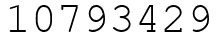 Число 10793429.