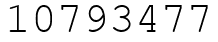 Число 10793477.