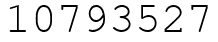 Число 10793527.