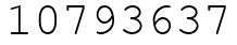 Число 10793637.
