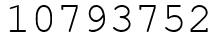 Число 10793752.