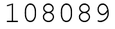 Число 108089.