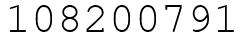 Число 108200791.