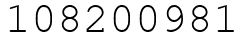 Число 108200981.