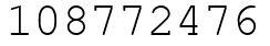 Число 108772476.