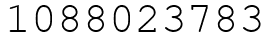 Число 1088023783.