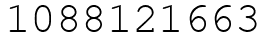 Число 1088121663.