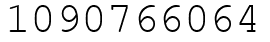 Число 1090766064.