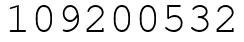 Число 109200532.