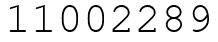 Число 11002289.