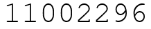 Число 11002296.