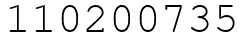 Число 110200735.
