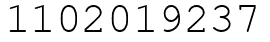 Число 1102019237.