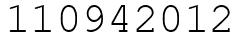 Число 110942012.