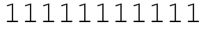 Число 11111111111.