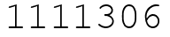 Число 1111306.