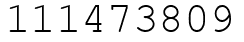 Число 111473809.