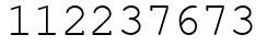 Число 112237673.