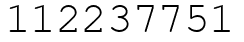 Число 112237751.