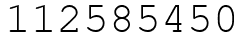 Число 112585450.