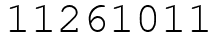 Число 11261011.