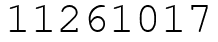 Число 11261017.