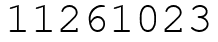 Число 11261023.