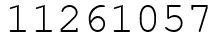 Число 11261057.