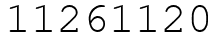 Число 11261120.