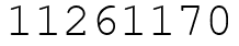 Число 11261170.