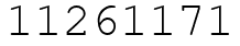 Число 11261171.