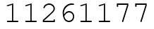 Число 11261177.
