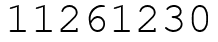 Число 11261230.