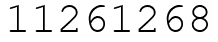 Число 11261268.