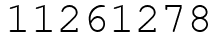 Число 11261278.