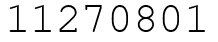 Число 11270801.