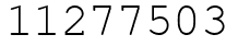 Число 11277503.