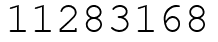 Число 11283168.