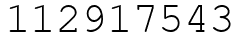 Число 112917543.
