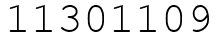 Число 11301109.
