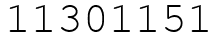 Число 11301151.