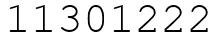 Число 11301222.