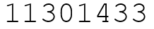 Число 11301433.