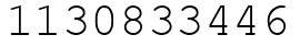 Число 1130833446.
