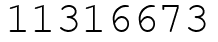 Число 11316673.
