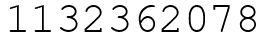 Число 1132362078.